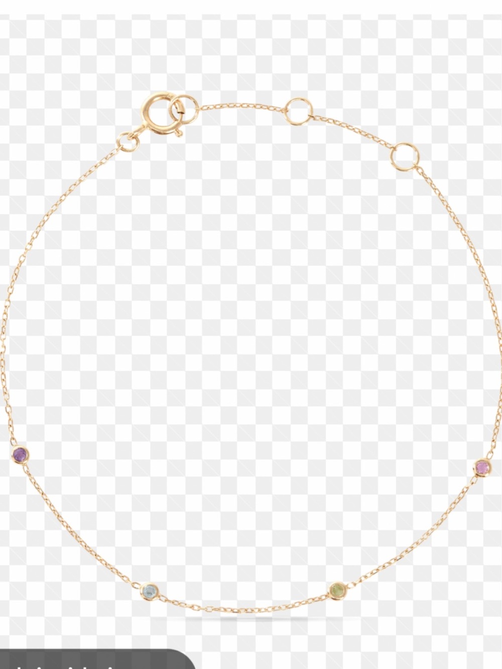 Teeny Unicorn Gemstone Quartet Necklace
